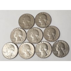 UNITED STATES OF AMERICA 1982 - 1983 . 1/4 QUARTER DOLLAR COINS 
